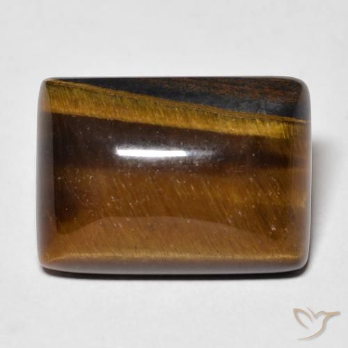14.98ct Natural Medium Light-Brown Tiger's Eye, Baguette, Opaque
