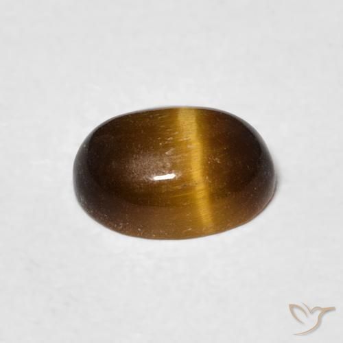 Tiger's Eye Gemstone in 8 x 6 mm (calibrated) Size for Sale, Tiger's Eye Stone in Golden Brown Color
