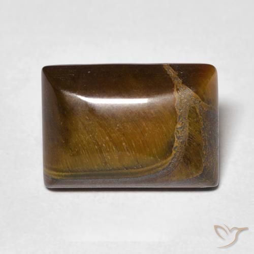7.10ct Natural Golden Brown Tiger's Eye, Baguette, Opaque