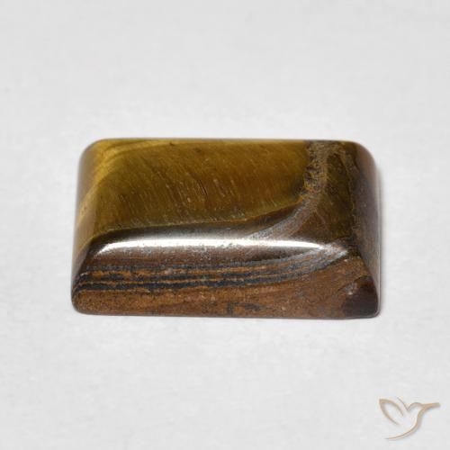 Tiger's Eye Gemstone in 14 x 10 mm (calibrated) Size for Sale, Tiger's Eye Stone in Golden Brown Color