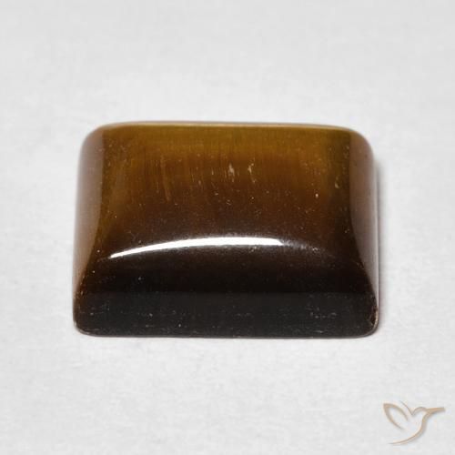 Tiger's Eye Gemstone in 12 x 10 mm (calibrated) Size for Sale, Tiger's Eye Stone in Golden Brown Color