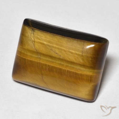 13.82 ct Brown Tiger's Eye Stone, Natural Tiger's Eye in Baguette Cabochon Shape for Sale