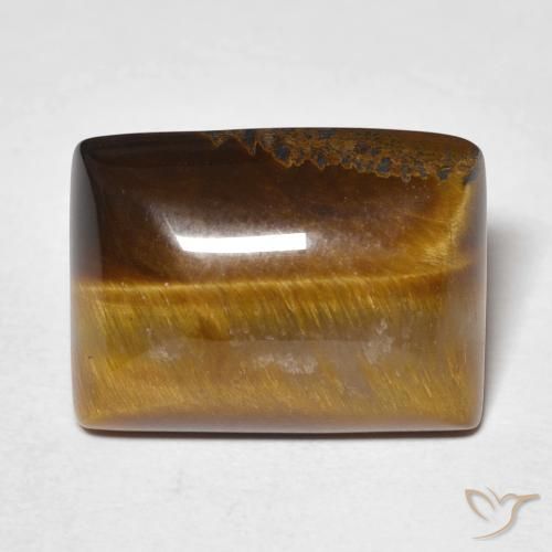 12.99ct Natural Medium Brown Tiger's Eye, Baguette, Opaque