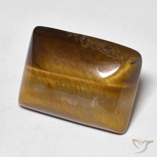 12.99 ct Brown Tiger's Eye Stone, Natural Tiger's Eye in Baguette Cabochon Shape for Sale