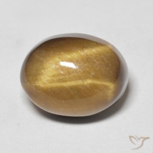6.90ct Natural Medium Brown Tiger's Eye, Oval, Opaque