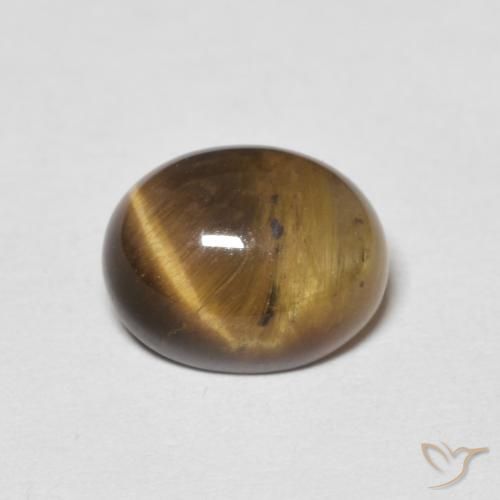 2.01ct Natural Warm Brown Tiger's Eye, Oval, Opaque