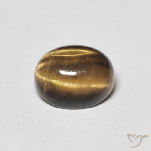Occhio di tigre ovale da 1,91 ct, 8,3 x 6,5 mm dalla Thailandia, Photo A