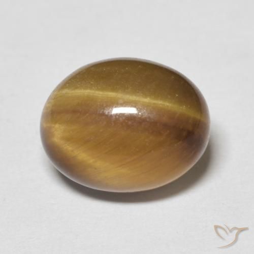 3.12ct Natural Warm Brown Tiger's Eye, Oval, Opaque