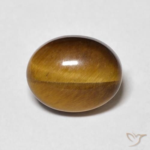 3.05ct Natural Golden Brown Tiger's Eye, Oval, Opaque