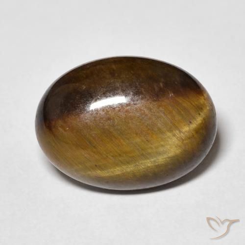 8.85ct Natural Warm Brown Tiger's Eye, Oval, Opaque