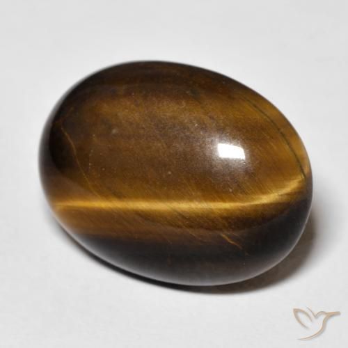 14.23 ct Brown Tiger's Eye Stone, Natural Tiger's Eye in Oval Cabochon Shape for Sale