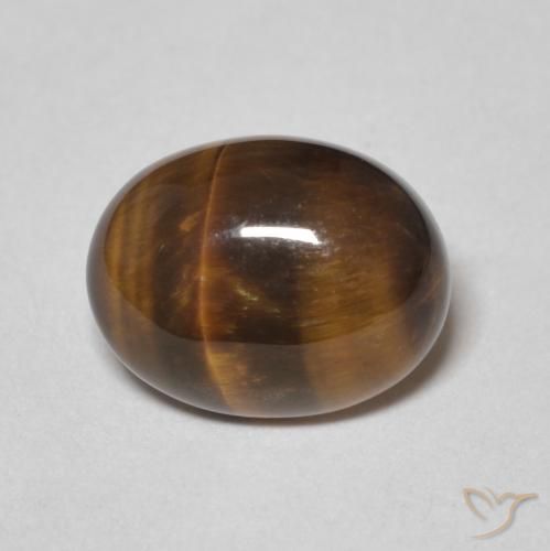 2.20ct Natural Gingerbread Brown Tiger's Eye, Oval, Opaque