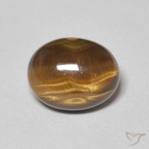 2.09ct Natural Warm Brown Tiger's Eye, Oval, Opaque