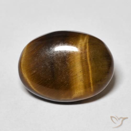 8.66ct Natural Warm Brown Tiger's Eye, Oval, Opaque