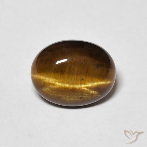 1.68ct Natural Warm Brown Tiger's Eye, Oval, Opaque