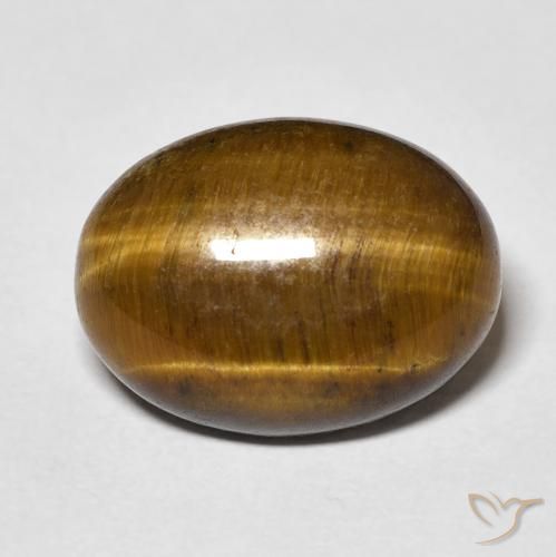 9.46ct Natural Golden Brown Tiger's Eye, Oval, Opaque