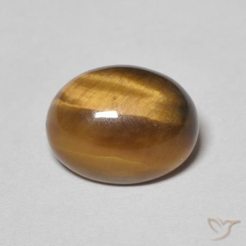 3.12ct Natural Warm Brown Tiger's Eye, Oval, Opaque