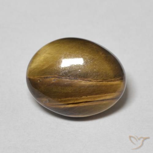 3.27ct Natural Golden Brown Tiger's Eye, Oval, Opaque