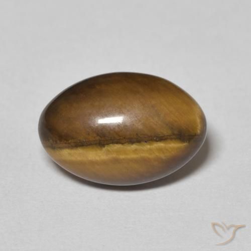 3.78ct Natural Yellowish Brown Tiger's Eye, Oval, Opaque