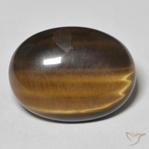 14.88ct Natural Golden Brown Tiger's Eye, Oval, Opaque