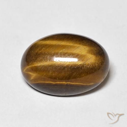 6.35ct Natural Medium Brown Tiger's Eye, Oval, Opaque