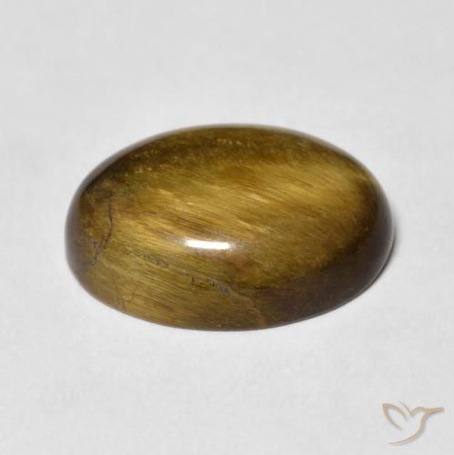 Tiger's Eye Gemstone in 16 x 12 mm (calibrated) Size for Sale, Tiger's Eye Stone in Golden Brown Color