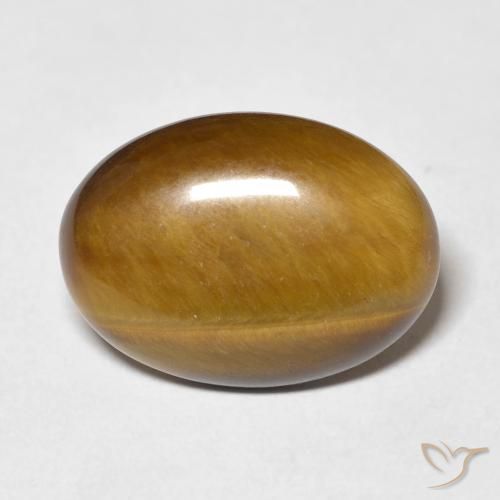 9.25ct Natural Medium Brown Tiger's Eye, Oval, Opaque