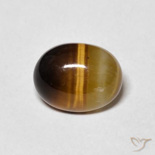 1.82ct Natural Golden Brown Tiger's Eye, Oval, Opaque