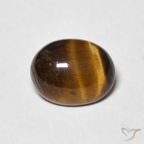 1.71ct Natural Yellowish Brown Tiger's Eye, Oval, Opaque