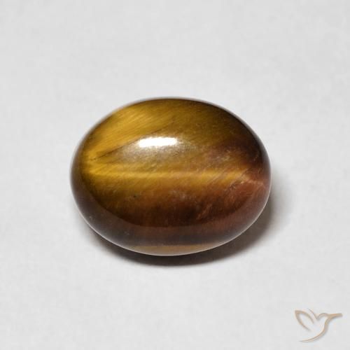 3.31ct Natural Gingerbread Brown Tiger's Eye, Oval, Opaque