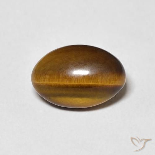 4.04ct Natural Warm Brown Tiger's Eye, Oval, Opaque