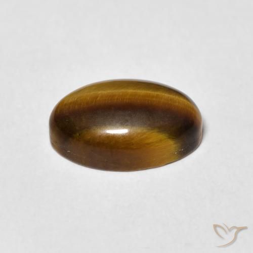 Tiger's Eye Gemstone in 12.4 x 8.4 mm Size for Sale, Tiger's Eye Stone in Warm Brown Color