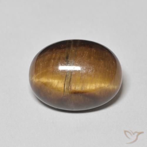 10.44ct Natural Medium Brown Tiger's Eye, Oval, Opaque