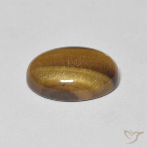 Tiger's Eye Gemstone in 10 x 10 mm (calibrated) Size for Sale, Tiger's Eye Stone in Yellowish Brown Color