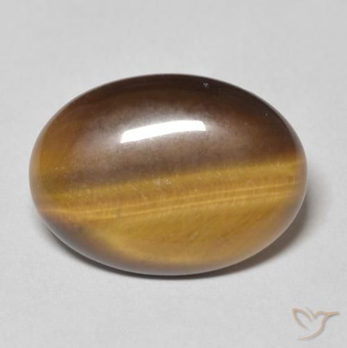 9.15ct Natural Medium Brown Tiger's Eye, Oval, Opaque