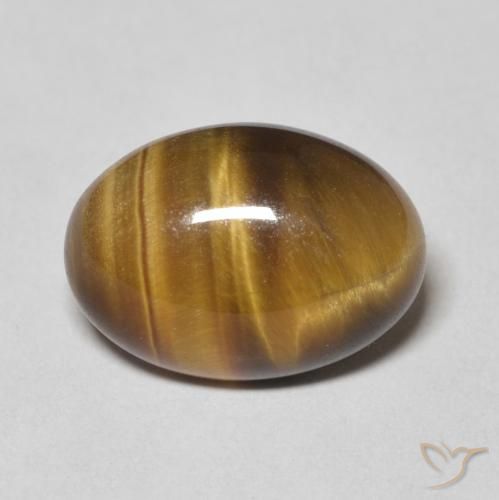 6.02ct Natural Yellowish Brown Tiger's Eye, Oval, Opaque