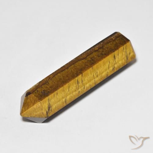 22.53ct Natural Yellowish Brown Tiger's Eye, Fancy, Opaque
