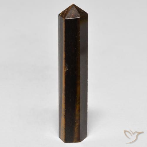 17.06 ct Brown Tiger's Eye Stone, Natural Tiger's Eye in Pencil Cut Shape for Sale