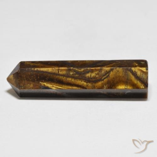 Oeil de tigre taille crayon 37,05 ct, 38 x 11 mm de Thaïlande, Photo A
