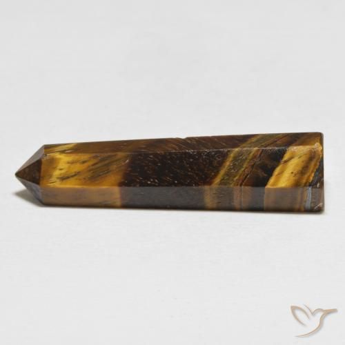 19.07 ct Brown Tiger's Eye Stone, Natural Tiger's Eye in Pencil Cut Shape for Sale