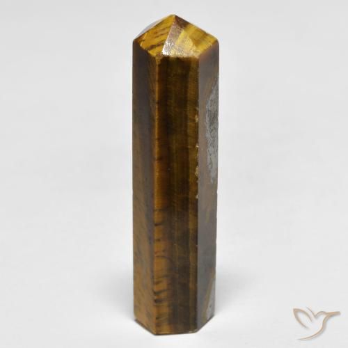 29.11 ct Brown Tiger's Eye Stone, Natural Tiger's Eye in Pencil Cut Shape for Sale