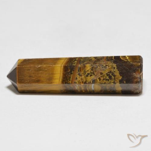 31.74ct Natural Medium Light-Brown Tiger's Eye, Fancy, Opaque