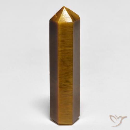 22.03ct Natural Yellowish Brown Tiger's Eye, Fancy, Opaque