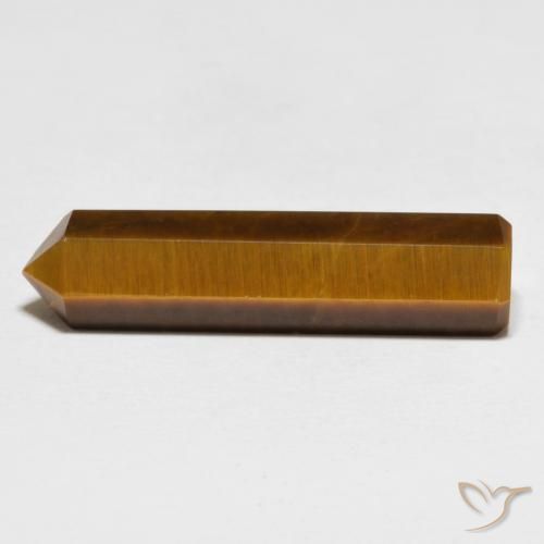 22.03 ct Brown Tiger's Eye Stone, Natural Tiger's Eye in Pencil Cut Shape for Sale