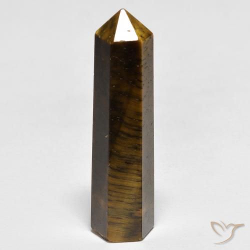 23.35ct Natural Medium Light-Brown Tiger's Eye, Fancy, Opaque