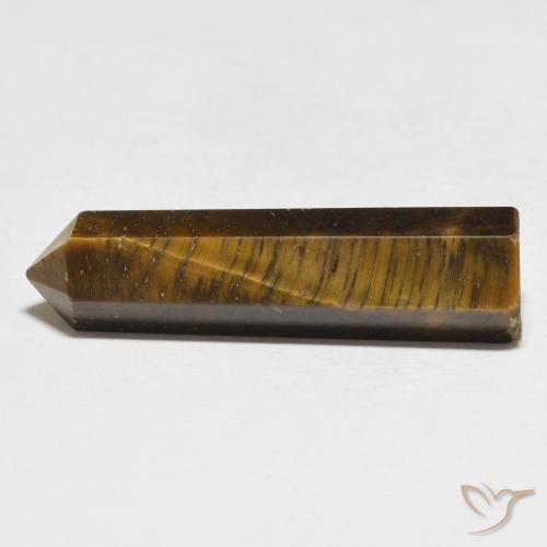 23.35 ct Brown Tiger's Eye Stone, Natural Tiger's Eye in Pencil Cut Shape for Sale