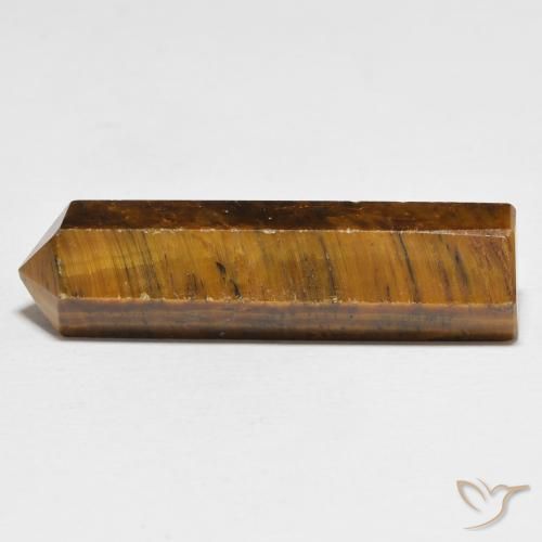 33.78 ct Brown Tiger's Eye Stone, Natural Tiger's Eye in Pencil Cut Shape for Sale