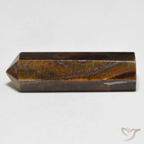 30.74ct Natural Medium Light-Brown Tiger's Eye, Fancy, Opaque
