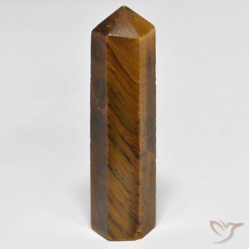 32.34ct Natural Medium Light-Brown Tiger's Eye, Fancy, Opaque