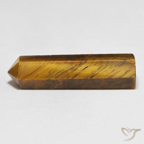 32.34 ct Brown Tiger's Eye Stone, Natural Tiger's Eye in Pencil Cut Shape for Sale